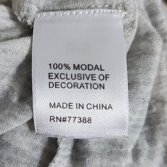 Hi Line Striped Tank Top in Gray & Earth Tones, Modal, Size M - Picture 6 of 7